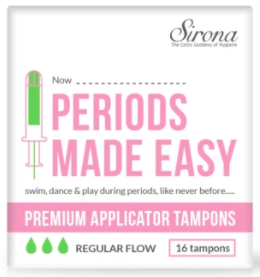 Sirona Premium Applicator Tampons Normal Flow Tampons