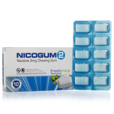 Nicogum Sugarfree 2mg Chewing Gums Fresh Mint