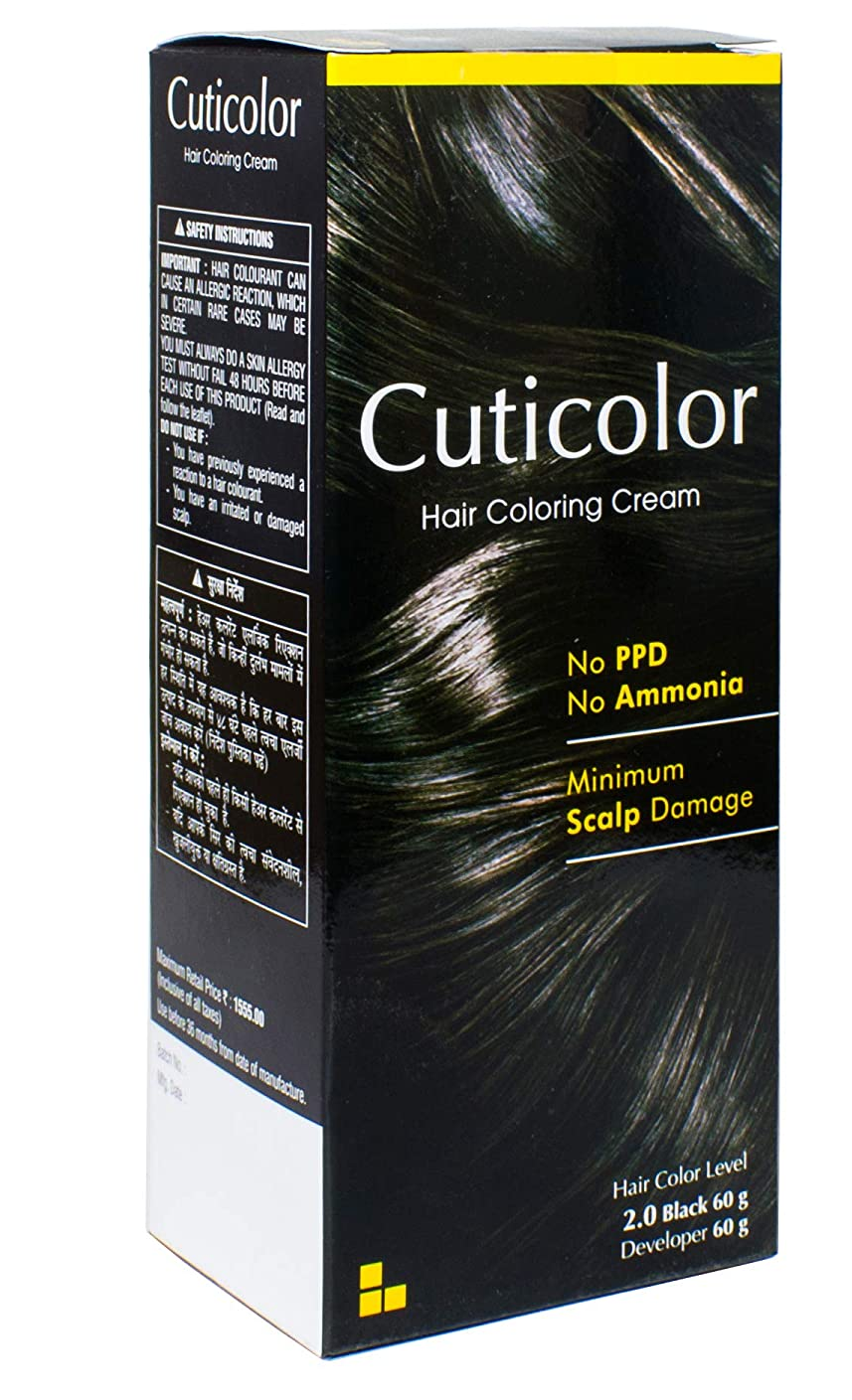 Cuticolor Hair Coloring Cream Black