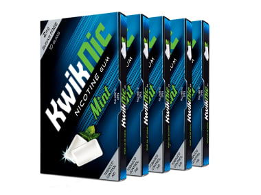 Kwiknic 2mg Chewing Gums Mint Pack Of 5