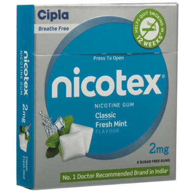 Nicotex Classic Fresh 2mg Chewing Gums Mint