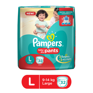 Pampers Baby Dry Pants Diaper L