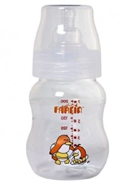 Farlin 200cc Wide Neck Feeding Bottle Orange