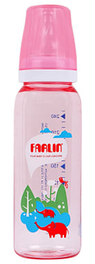 Farlin 250cc Follow On Coloured Feeding Bottle Pink