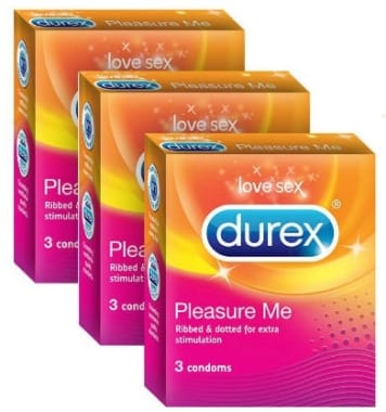 Durex Pleasure Me Condom Pack Of 3