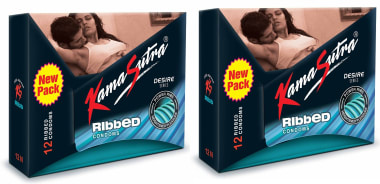 Kamasutra Ribbed Condom Pack Of 2