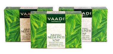 Vaadi Herbals Value Pack Of 3 Neem Patti Soap (75gm Each)
