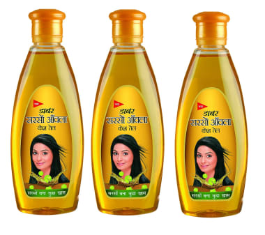 Dabur Sarson Amla Hair Oil Pack Of 3