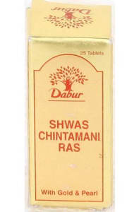 Dabur Shwas Chintamani Ras With Gold And Pearl Tablet