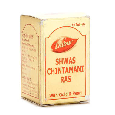 Dabur Shwas Chintamani Ras With Gold And Pearl Tablet