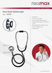 Rossmax EB200 Dual Head Stethoscope