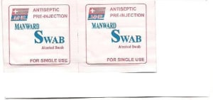 Manward Alcohol Swab Pack of 2