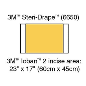 3M 6650 Ioban Antimicrobial Incise Drapes