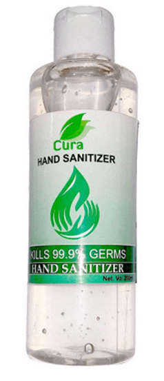 Pack of 4 Cura Hand Sanitizer 200 ml