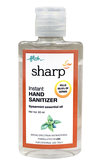 Pack of 2 FLOH Sharp Hand Sanitizer With 70% IPA & Vitamin E 60 ml