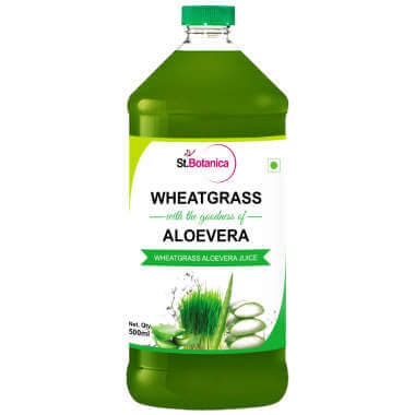 St.botanica Wheatgrass With Aloevera Juice