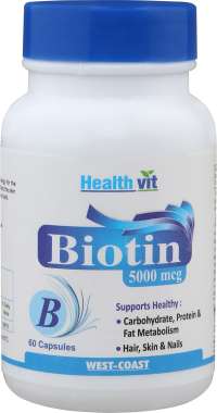 Healthvit Biotin 5000mcg Capsule