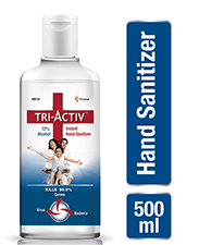 Pack of 2 Tri-Activ Instant Hand Sanitizer 500 ml