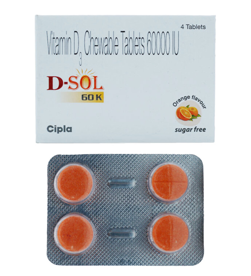 D-Sol 60K Chewable Tablet Orange